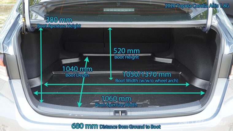 Common Toyota Corolla Trunk Dimensions Automobile Directory