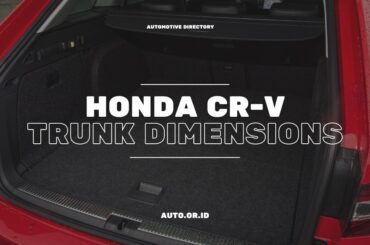 Cover Honda Cr V Trunk Dimensions