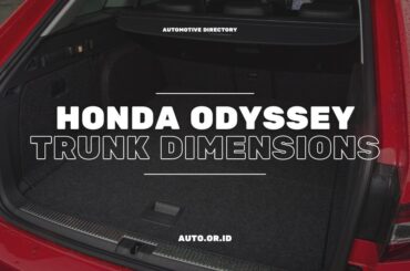 Cover Honda Odyssey Trunk Dimensions