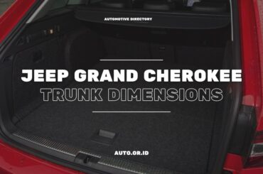 Cover Jeep Grand Cherokee Trunk Dimensions