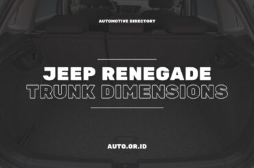 Cover Jeep Renegade Trunk Dimensions