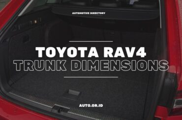 Cover Toyota Rav4 Trunk Dimensions