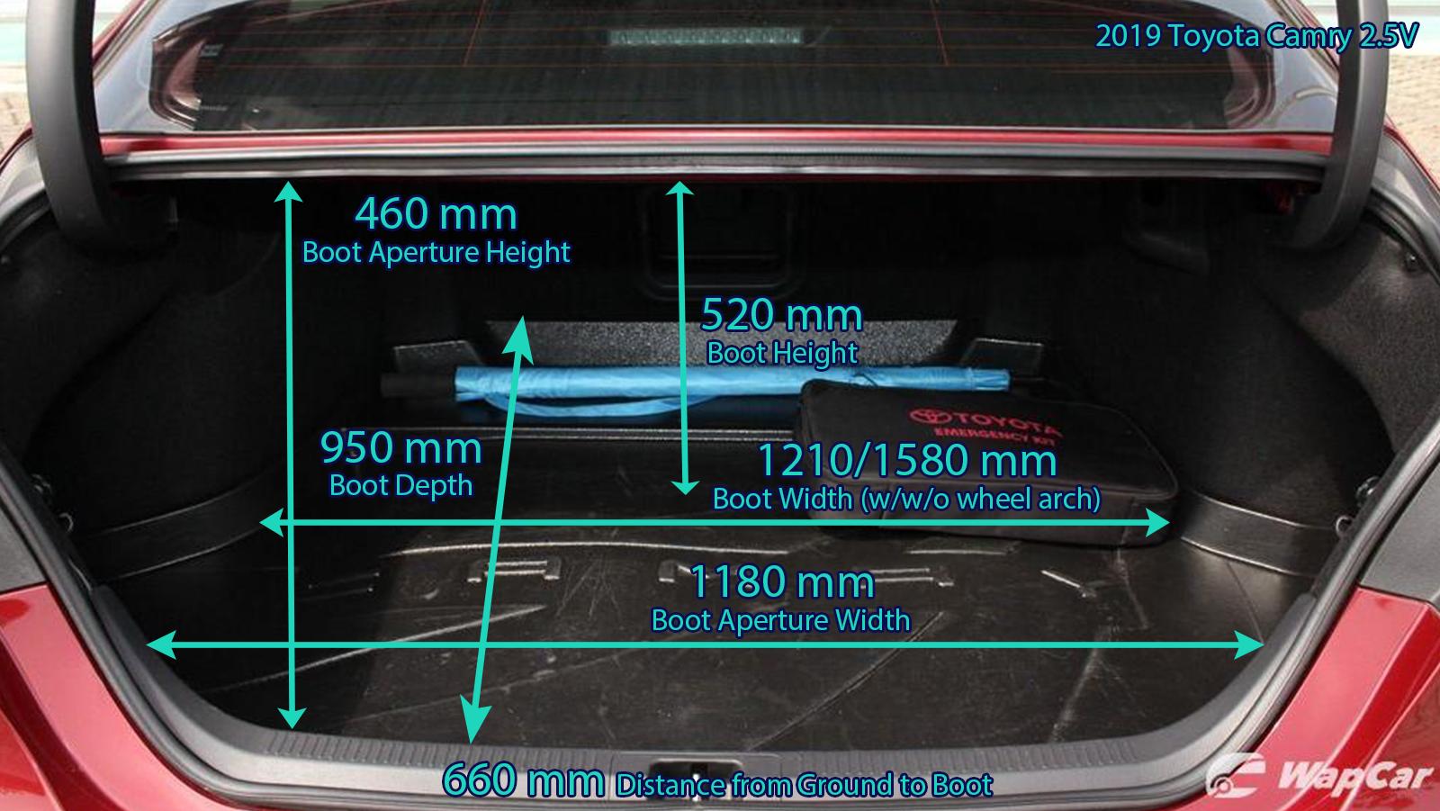 Toyota Camry Surprisingly Large Trunk Space Automobile Directory